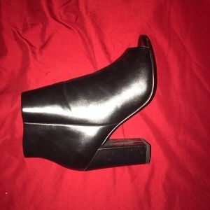 Open toed high heeled boots!